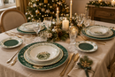 Nuvole di Stoffa | Set 18 pz. Piatti Natalizi in Ceramica Silent Gold con Scatola Regalo