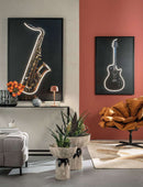 L'Oca Nera | Quadro con cornice e Led 80x120 cm.