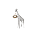 Lampada polietilene Giraffa In Love XS Bianco QEEBOO