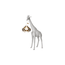 Lampada polietilene Giraffa In Love XS Bianco QEEBOO