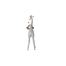 Lampada polietilene Giraffa In Love XS Bianco QEEBOO