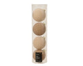Kaemingk | Set 4 Palline Natalizie - Finitura Floccata effetto velluto