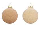 Kaemingk | Palline Natalizie in vetro - Effetto Floccato effetto velluto Ø 15 cm.