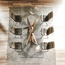 Tavolo Metallo 200x106 cm con Piano vetro Skorpio Cattelan Italia
