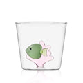 Ichendorf Milano | Bicchiere con Pesce in vetro Borosilicato Marine Garden