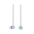 Set 2 Cannuccie + spazzola  in vetro Borosilicato Marine Garden Ichendorf Milano
