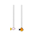 Set 2 Cannuccie + spazzola  in vetro Borosilicato Marine Garden Ichendorf Milano