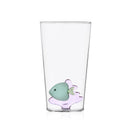 Ichendorf Milano | Bicchiere da Cocktail con Pesce in vetro Borosilicato Marine Garden