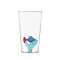 Ichendorf Milano | Bicchiere da Cocktail con Pesce in vetro Borosilicato Marine Garden
