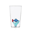 Ichendorf Milano | Bicchiere da Cocktail con Pesce in vetro Borosilicato Marine Garden