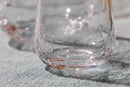 Set Bicchieri Crackle vetro 4 pz. Galbiati