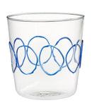 Set Bicchieri Lollipop 6 pz. vetro con decoro Fatti a mano Galbiati