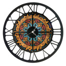 Orologio da Parete decorato effetto Maiolica Arti & Mestieri