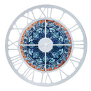 Orologio da Parete decorato effetto Maiolica Arti & Mestieri