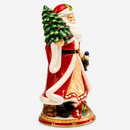 Fitz And Floyd Lamart | Babbo Natale con Doni in Ceramica Dipinta a Mano – H 34 cm