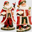 Fitz And Floyd Lamart | Babbo Natale in Ceramica Dipinta a Mano – H 45,5 cm