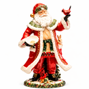 Fitz And Floyd Lamart | Babbo Natale in Ceramica Dipinta a Mano – H 45,5 cm