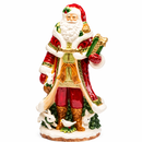 Fitz And Floyd Lamart | Babbo Natale in Ceramica Dipinta a Mano – H 33 cm