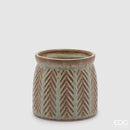 Vaso Cachepot Spiga ceramica Waterproof EDG Enzo De Gasperi