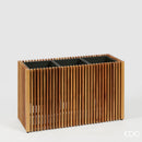 EDG Enzo De Gasperi Vaso listelli Rettangolare Outdoor in legno di acacia Naturale 86x50x33 cm.