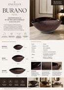 Onlylux | Centrotavola Burano NEW in Vetro Artigianale – Colore Cioccolato