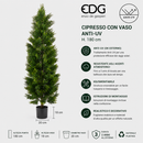 EDG Enzo De Gasperi | Cipresso con Vaso Anti-UV - H. 180 cm