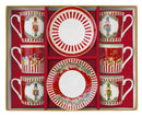 Easy Life | Set 6 Tazzine Espresso 100 ml con piattini - Gift Box