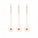 Simple Day Set 3 Cucchiaini Natalizi in Gres 16 cm