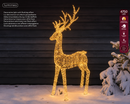 Kaemingk | Decorazione Renna Luminosa con Micro LED – Effetto Flash e Luce Calda