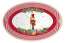 Easy Life | Vassoio Ovale Natalizio 35x23,5 cm in porcellana