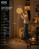 EDG Enzo De Gasperi | Fiore Tarassaco Rich con MicroLed 912 - H. 180 cm Luce Calda
