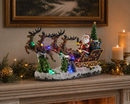 EDG Enzo De Gasperi | Decoro Babbo Natale Slitta con Led Musica e Movimento