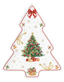 Easy Life | Piatto Abete 20,5x25,5 cm in porcellana Christmas Tale