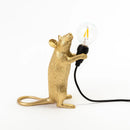 Seletti | Lampada da Tavolo Mouse Step Gold USB