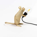 Seletti | Mouse Lamp Mac Gold – Lampada da tavolo design iconico