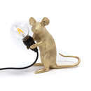Seletti | Mouse Lamp Mac Gold – Lampada da tavolo design iconico