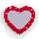 Seletti | Pixel Heart – Specchiera a Cuore con Cornice 55,5x51,5 cm