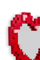 Seletti | Pixel Heart – Specchiera a Cuore con Cornice 55,5x51,5 cm