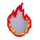 Seletti - Pixel  Flame - Fiamma Specchiera con cornice 49,5 x 70,5 cm.