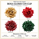 EDG Enzo De Gasperi | Rosa Glossy Clip Decoro -4 Colori