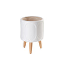 L'Oca Nera | Cachepot in Ceramica con piedi in Legno