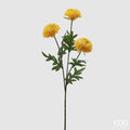 EDG Enzo De Gasperi | Fiore Artificiale Dalia con Ramo – 3 Boccioli