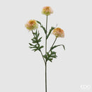 EDG Enzo De Gasperi | Fiore Artificiale Dalia con Ramo – 3 Boccioli