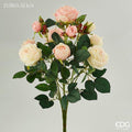 Bouquet Fiori artificiali 10 boccioli Rosapeonia Chic EDG Enzo De Gasperi