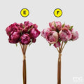 EDG Enzo De Gasperi | Bouquet Fiori Artificiali Peonia Olis – 9 Boccioli