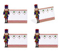 Easy Life | Set 4 segnaposto 9x3,5x6,6 cm in porcellana Nutcracker