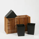 EDG Enzo De Gasperi Vaso listelli Rettangolare Outdoor in legno di acacia Naturale 86x50x33 cm.