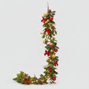 Enzo De Gasperi Festone Agrifoglio con bacche H 185 cm.