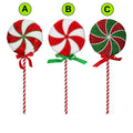 Timstor Lollipop Decoro in Tessuto 🍭 con Fiocco 🎄 Natale 2025
