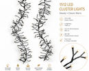 Kaemingk | Festone di Luci 1512 Led - Luce Bianca Calda per esterni